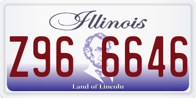 IL license plate Z966646