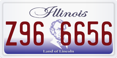 IL license plate Z966656