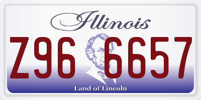 IL license plate Z966657