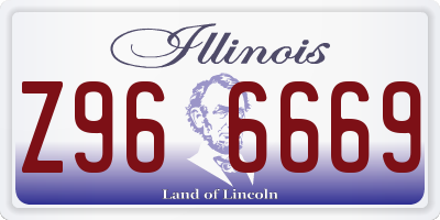 IL license plate Z966669