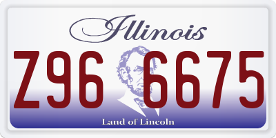 IL license plate Z966675