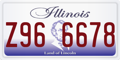 IL license plate Z966678