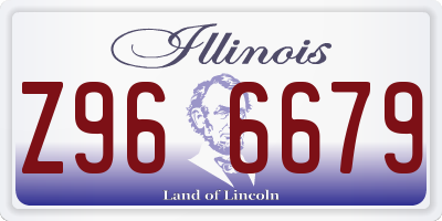 IL license plate Z966679