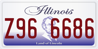 IL license plate Z966686