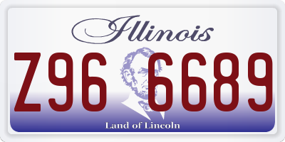 IL license plate Z966689