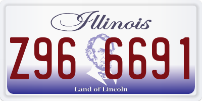 IL license plate Z966691