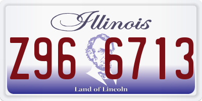 IL license plate Z966713