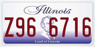 IL license plate Z966716