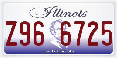 IL license plate Z966725