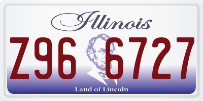 IL license plate Z966727
