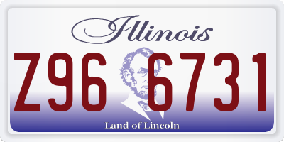 IL license plate Z966731