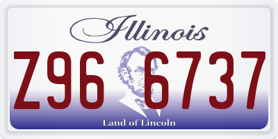 IL license plate Z966737