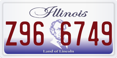 IL license plate Z966749