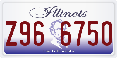 IL license plate Z966750