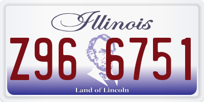 IL license plate Z966751
