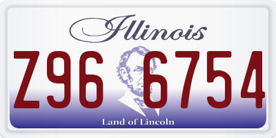 IL license plate Z966754