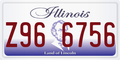 IL license plate Z966756