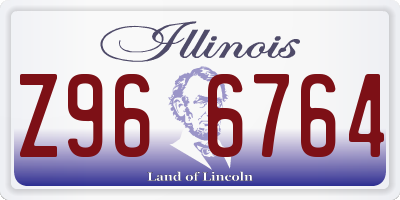 IL license plate Z966764