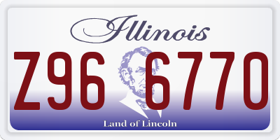 IL license plate Z966770