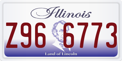 IL license plate Z966773