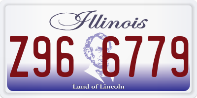 IL license plate Z966779