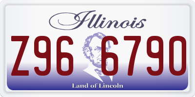 IL license plate Z966790