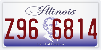 IL license plate Z966814