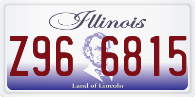 IL license plate Z966815