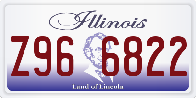 IL license plate Z966822