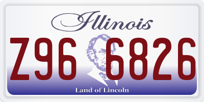 IL license plate Z966826