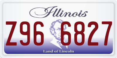 IL license plate Z966827