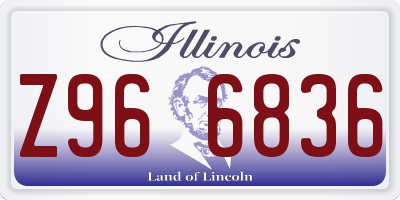IL license plate Z966836