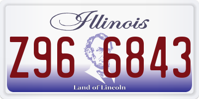 IL license plate Z966843