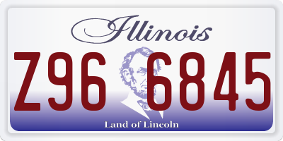 IL license plate Z966845
