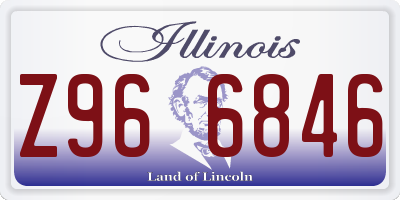 IL license plate Z966846