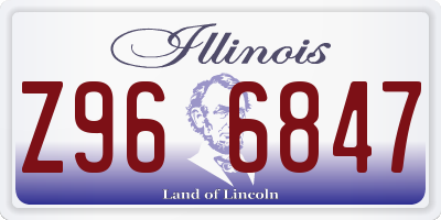 IL license plate Z966847