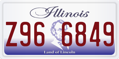IL license plate Z966849