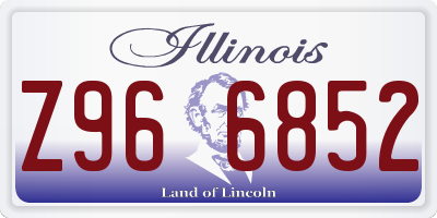 IL license plate Z966852