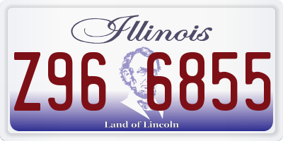 IL license plate Z966855
