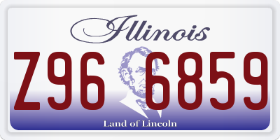 IL license plate Z966859