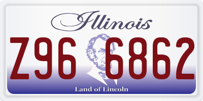 IL license plate Z966862