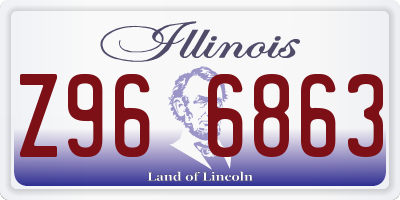 IL license plate Z966863