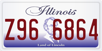 IL license plate Z966864