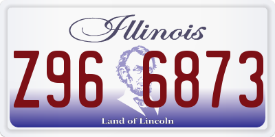 IL license plate Z966873