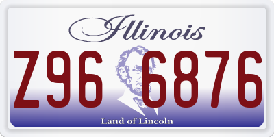 IL license plate Z966876
