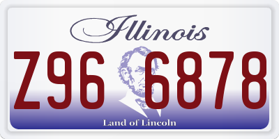 IL license plate Z966878