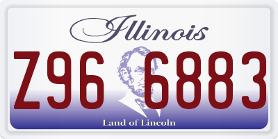 IL license plate Z966883