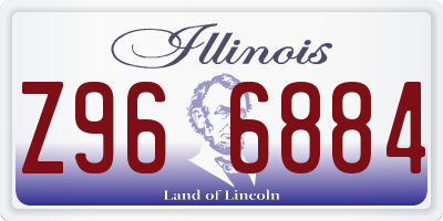 IL license plate Z966884