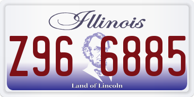IL license plate Z966885