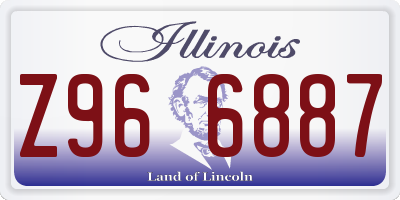 IL license plate Z966887